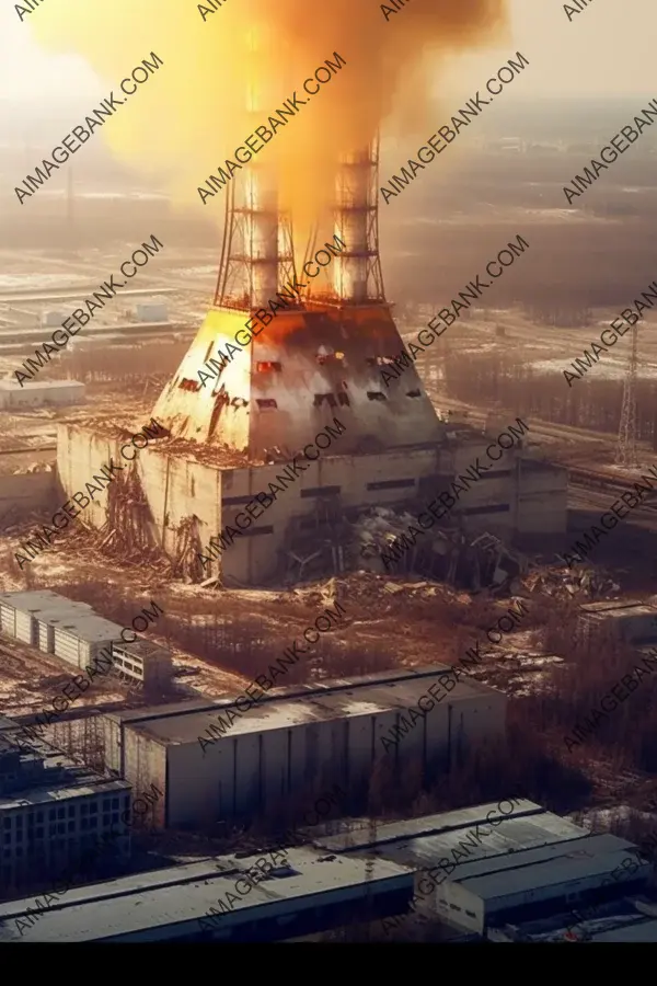 Unveiling the aftermath: A powerful nuclear power plant explosion and its radioactivity