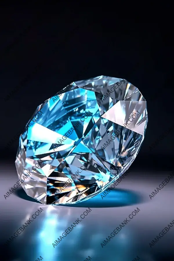 Exquisite macro photography of a 45-carat diamond