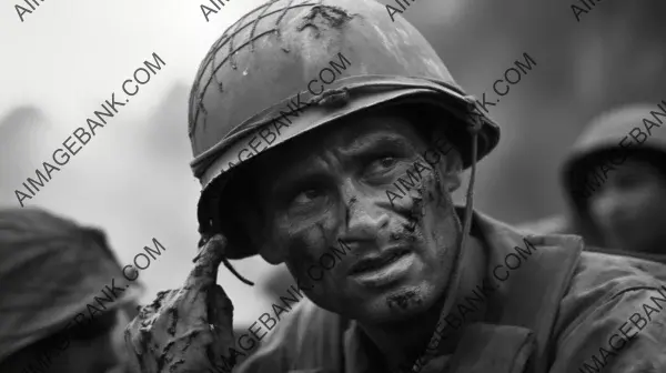 Award-winning photograph portraying a courageous American medic