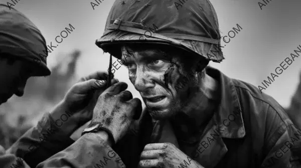 Award-winning photograph highlighting the heroism of an American medic