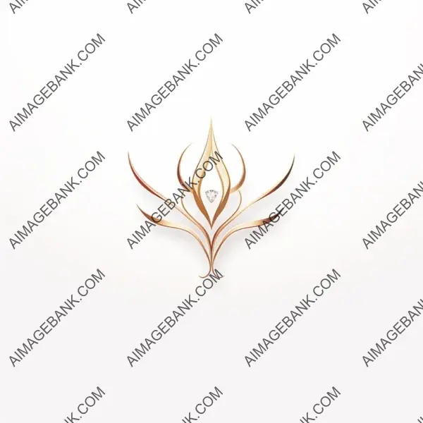 Glamorous logo design suitable for premium jewelry.