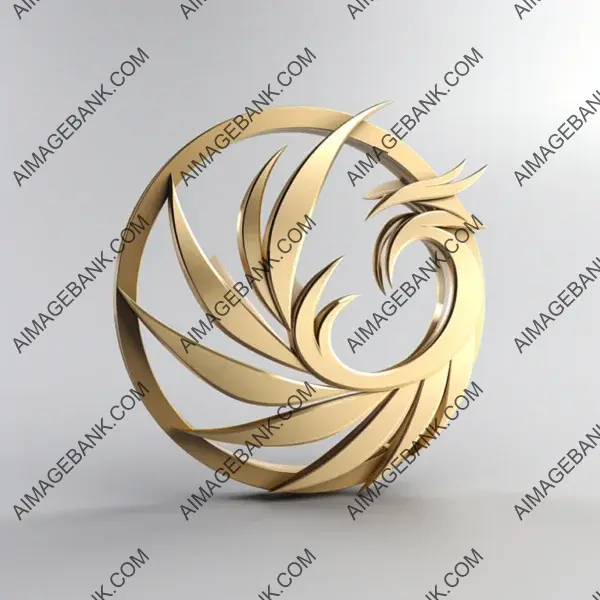 Elegant 3D logo embodying the prestige of high-end jewelry.