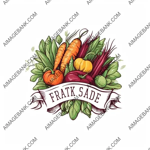 Whimsical logo reflecting the unique and handmade offerings of a local farmers market.