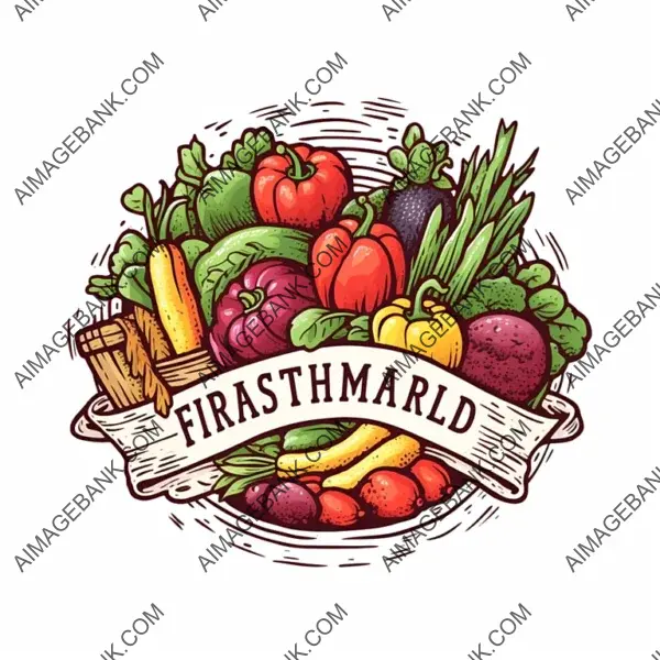 Creative hand-drawn logo capturing the essence of farm-fresh produce and artisanal goods.