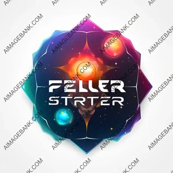 Design a logo for Stellar Frontier that embodies the wonder of space exploration.