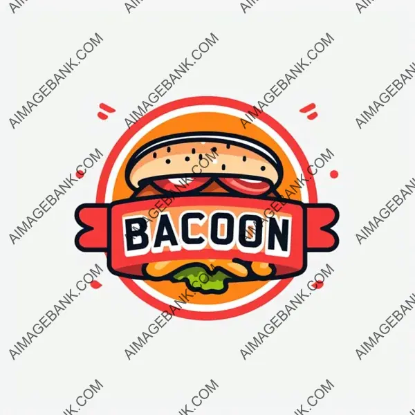 Simplified Burger Artistry: Minimalist Vector Logo for a Burger Business.