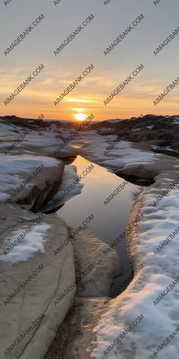 Frozen Radiance: Illuminated Ice in the Land of Greenland