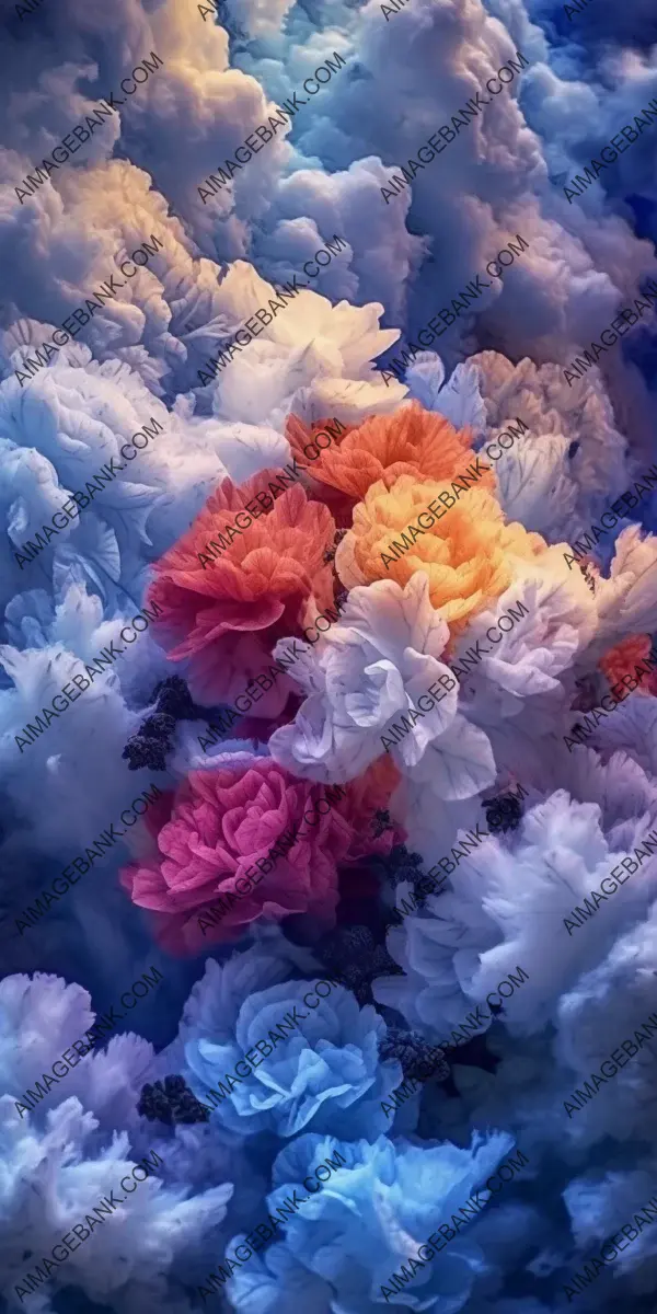 Velvet dreams: Extreme close-ups of blooming clouds