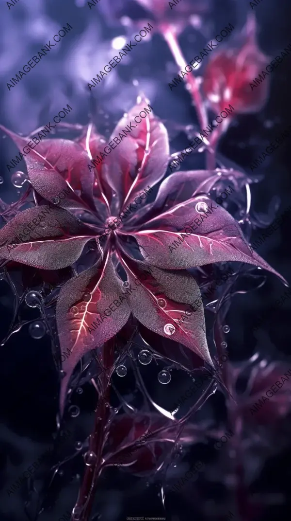 Whispers of Magic: A Crystal Flower in Photorealistic Gloomy Fantasy