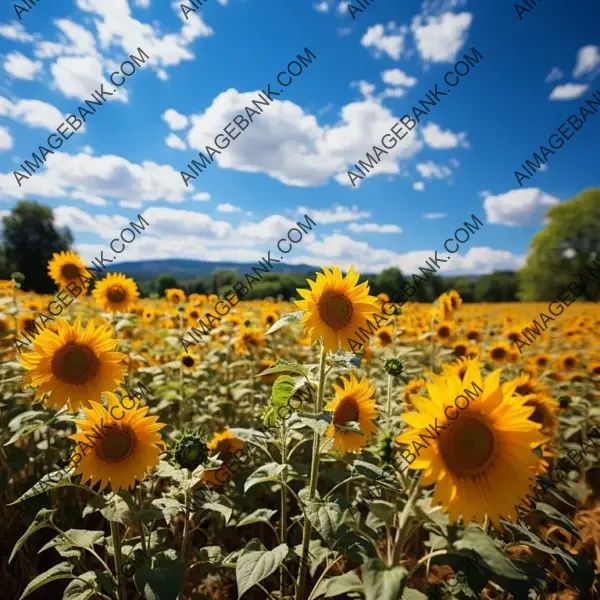 Fields of Radiance: Vibrant Sunflower Photo Captures the Essence of Nature