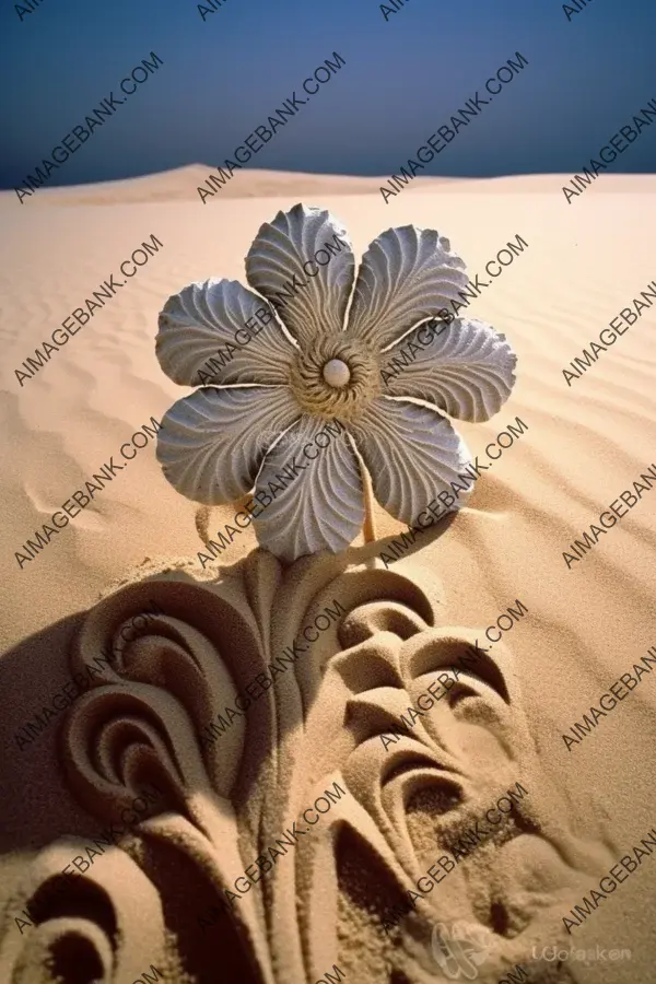 A mesmerizing sand flower blossoming in exquisite beauty