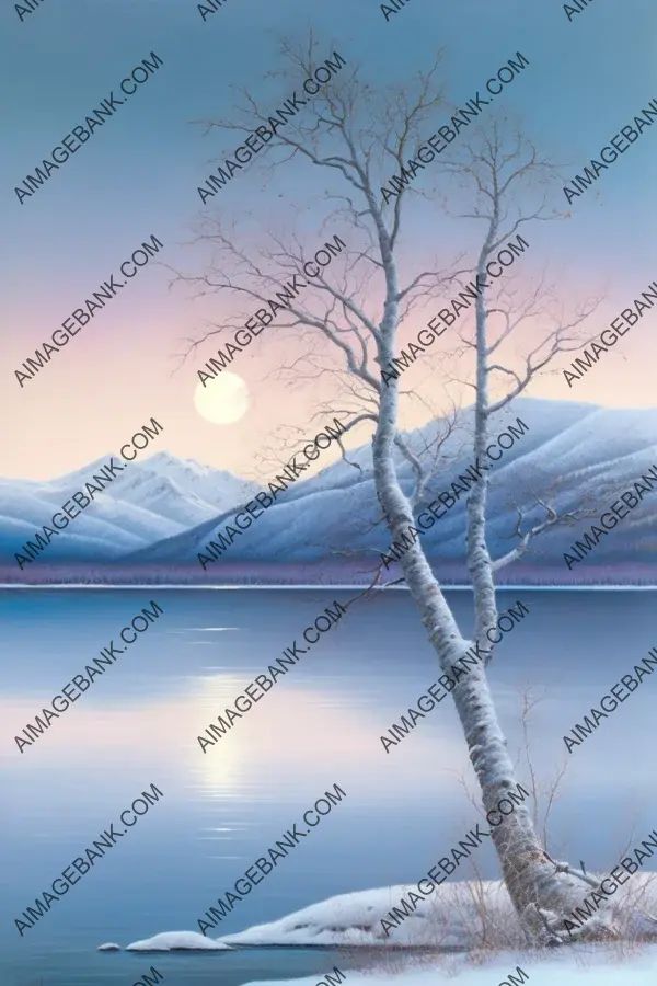 Mesmerizing Beauty of a Winter Watercolor Landscape