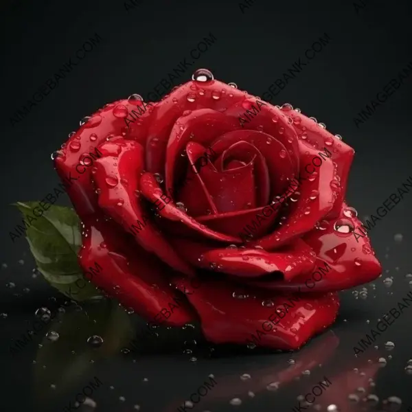 Beauty of a Realistic Red Rose