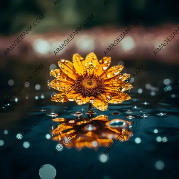 Tranquility and Serenity of Floating Sunflower