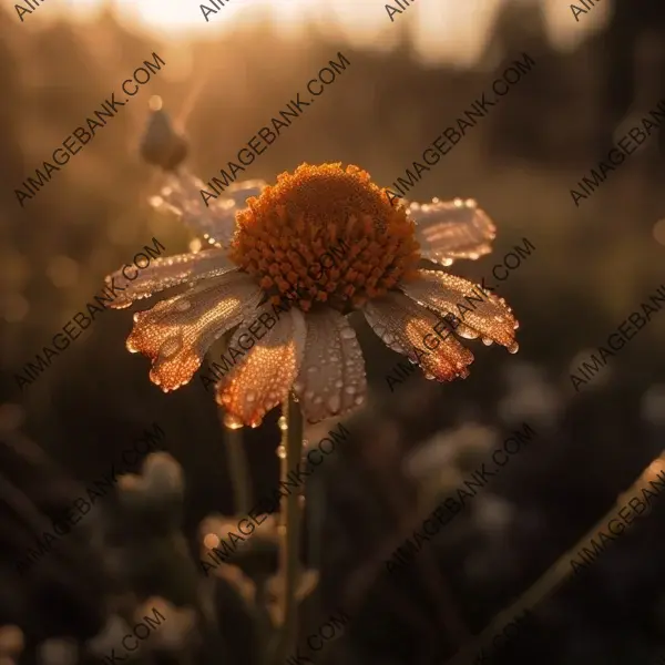 Ethereal Beauty of Sunrise in Captivating Macro Shot