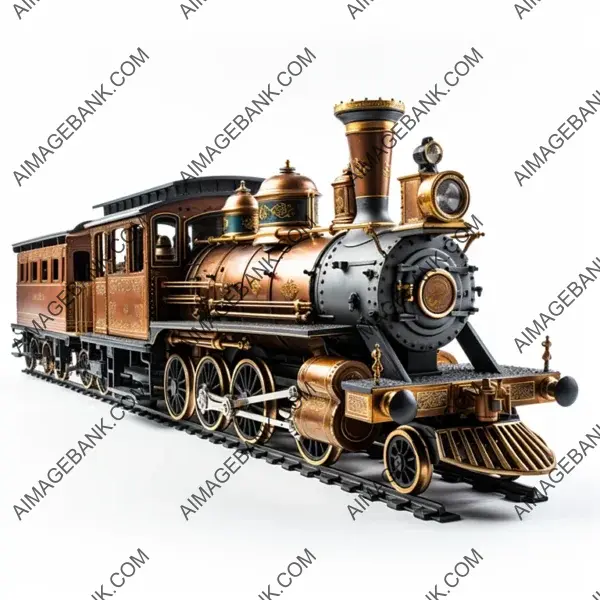 Toy train set: elegance and detail.