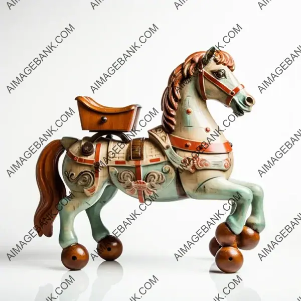 Nostalgic rocking horse: symbol of play.