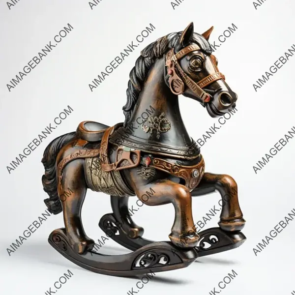 Rocking horse: wooden frame, nostalgia.