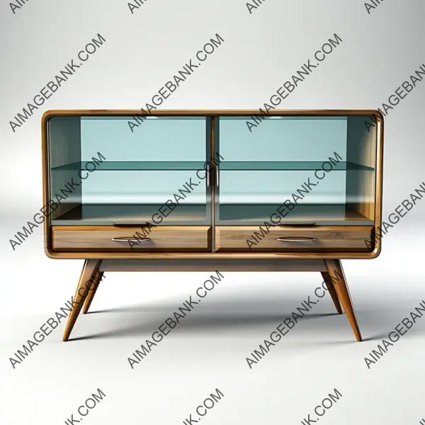 Sideboard&#8217;s surfaces: midcentury charm.