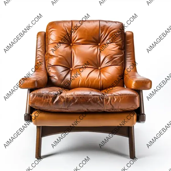 Leather armchair: timeless elegance.