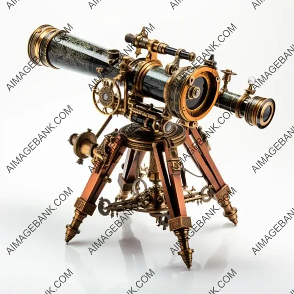 Antique brass telescope: connects to astronomers of yesteryears.