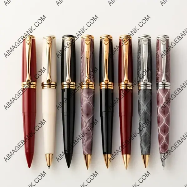 Rollerball pen: elegant ink strokes.