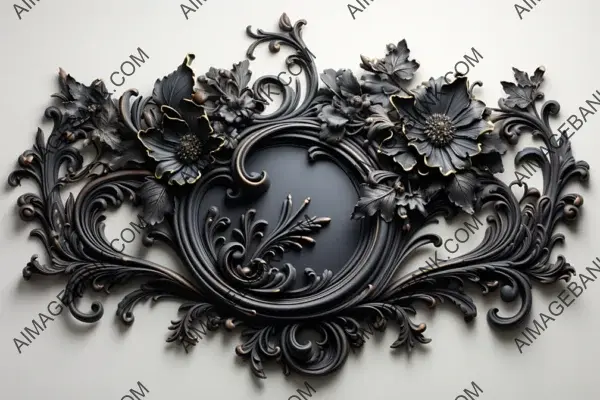 Crafted Rise: Ornate 3D Frame.