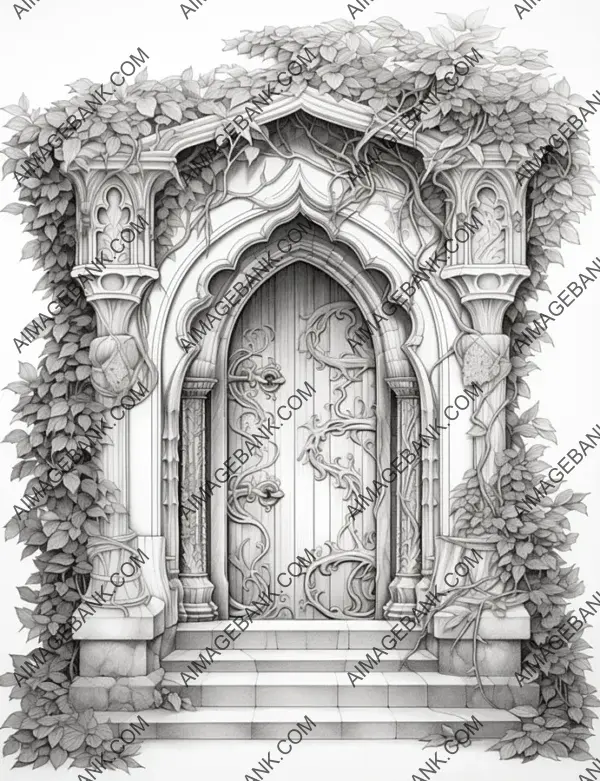 Enter the magic world through coloring doors.