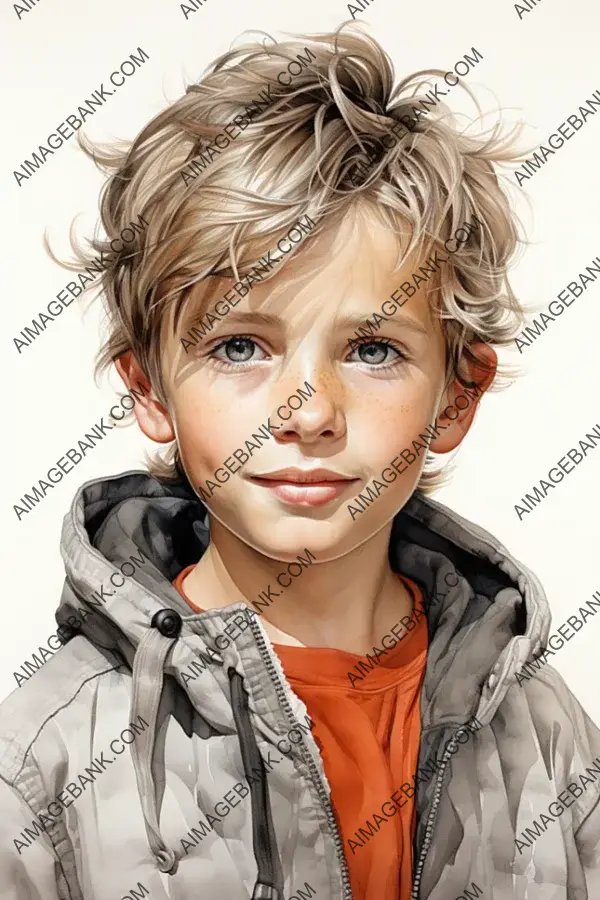 Radiant pencil portrait capturing a subject&#8217;s joyful expression, scoring a perfect 10 on the smile scale.