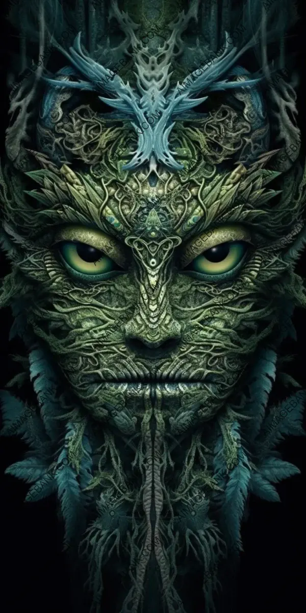 Enigmatic presence: The extraordinary face of a mysterious and elusive creature.