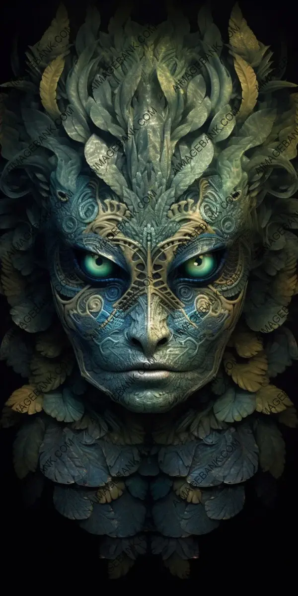 Captivating enigma: The extraordinary face of a lurking unknown creature.