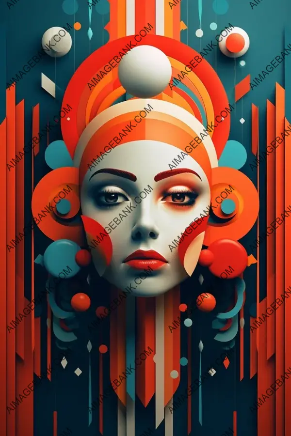 Visual Expressions: Portrait Transformed by a Powerful Graphic Design