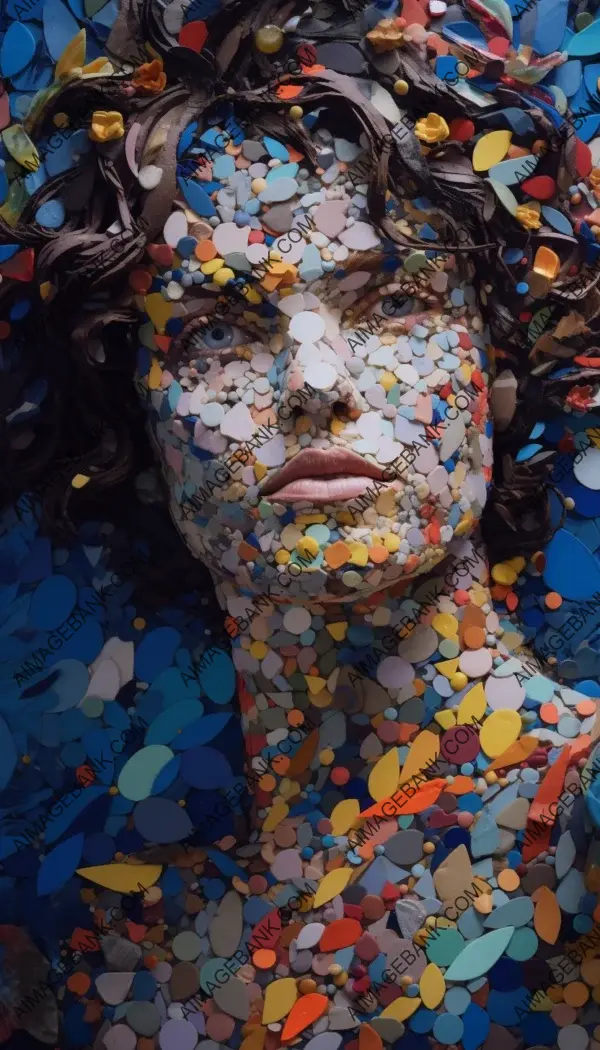 Mosaic Art: Multi-Dimensional Sculptural Installation