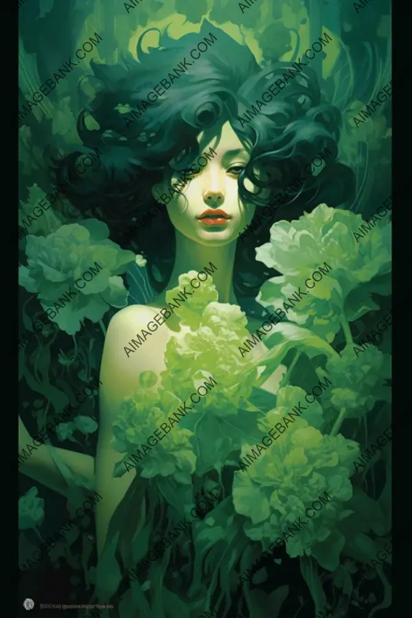 Vibrant Green Carnation: Martin Ansin&#8217;s Work