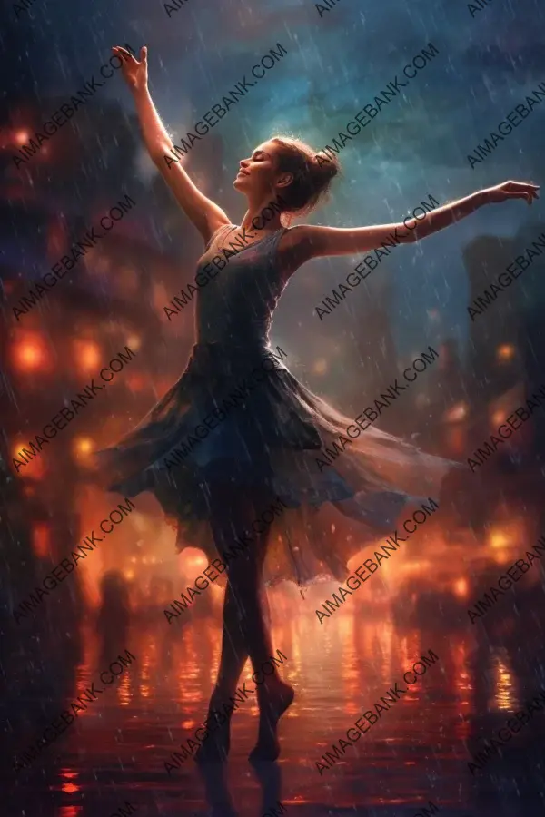 Dance rain beautiful light ethereal