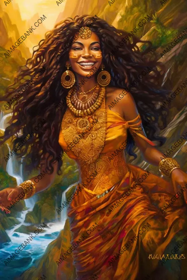 Oshun orisha goddess divine beauty artwork