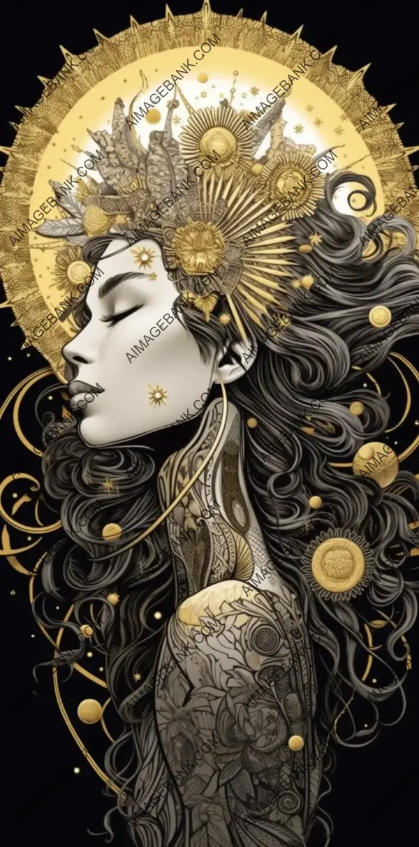 Mesmerizing Poster of Alluring Moon Goddess