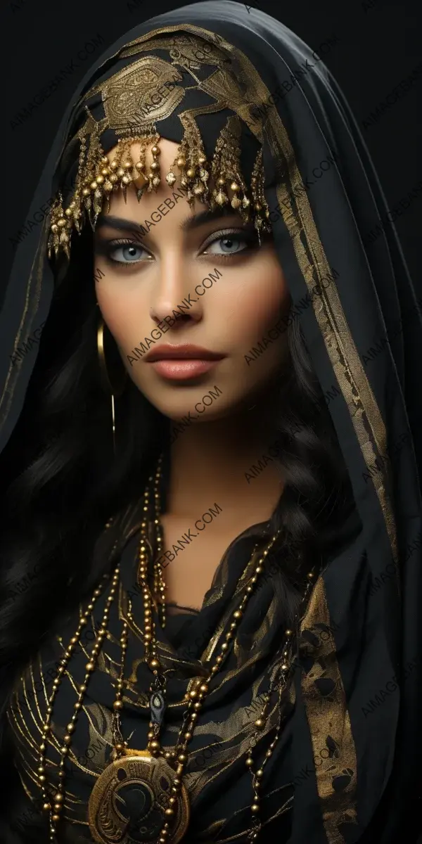 Captivating Minimalism: Portraits with Perfect Arabian Makeup