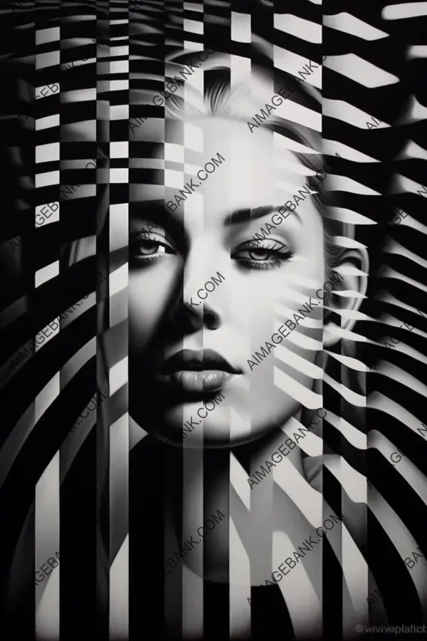 Evanescent Style: Oneiric Op Art Portraits