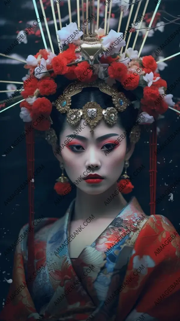 Mesmerizing Portraits: Oiran in Infini-D-Render Style