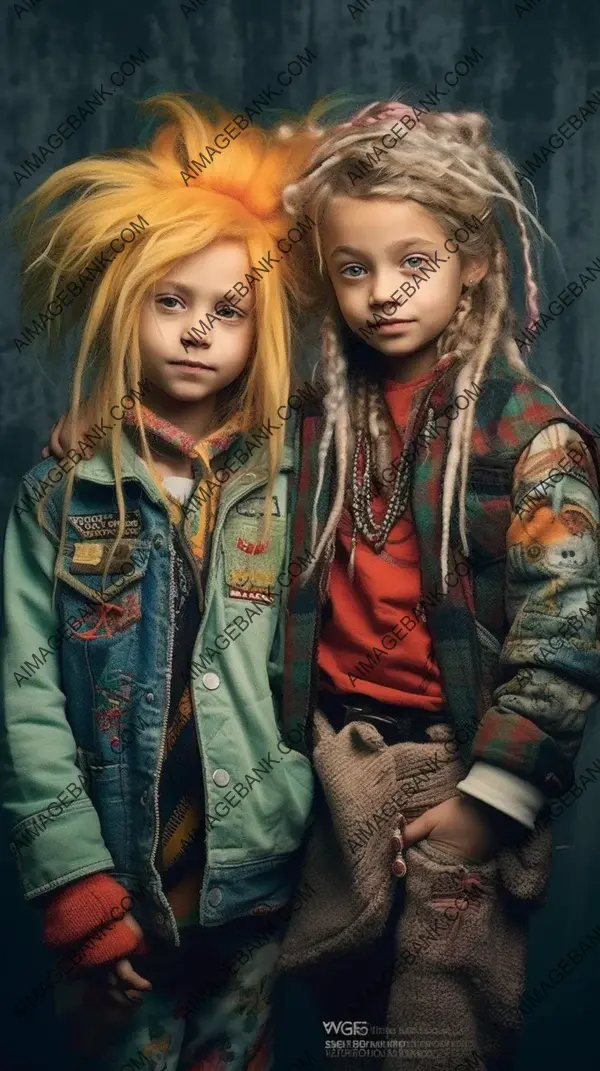 Captivating and joyous portrait of beautiful little girls, aged years old