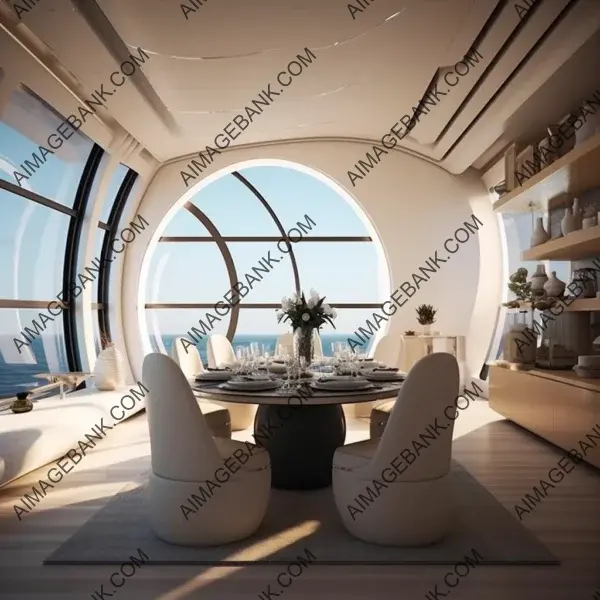 Superyacht Dining: Round Shapes in a 40-Meter Space