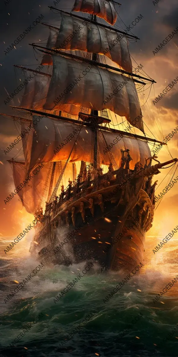 Dominating Majesty: The Massive Form of a Pirate Ship