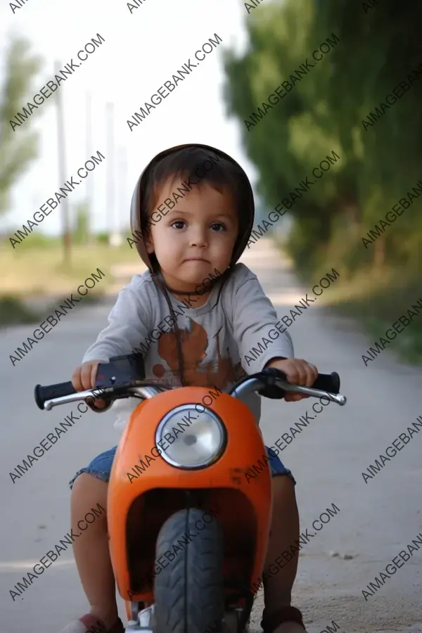 Joy and Innocence of Baby Ride