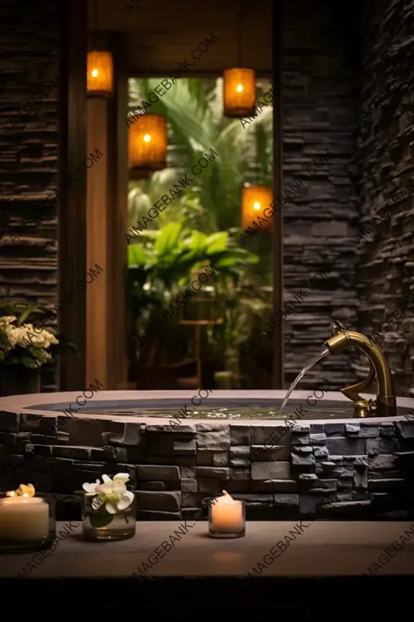 Luxurious Spa: Crafted Image of Opulence