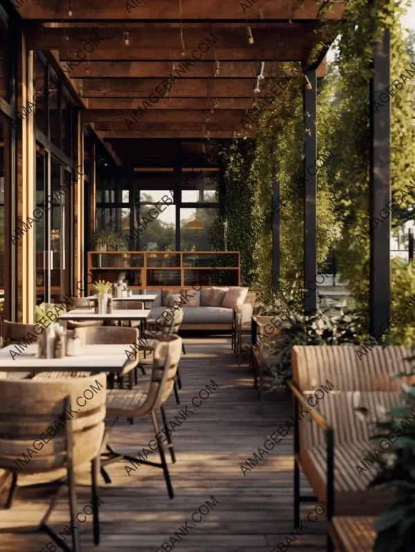 Al Fresco Dining with Wooden Tables