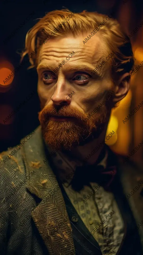 Cinematic Lighting: Vincent Van Gogh with Short Hair