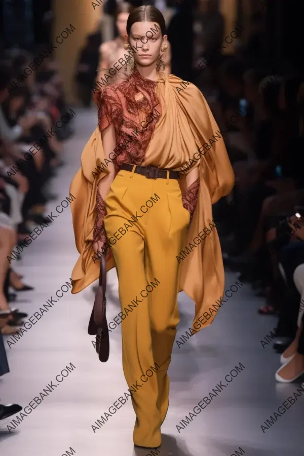 High fashion outfit on the runway