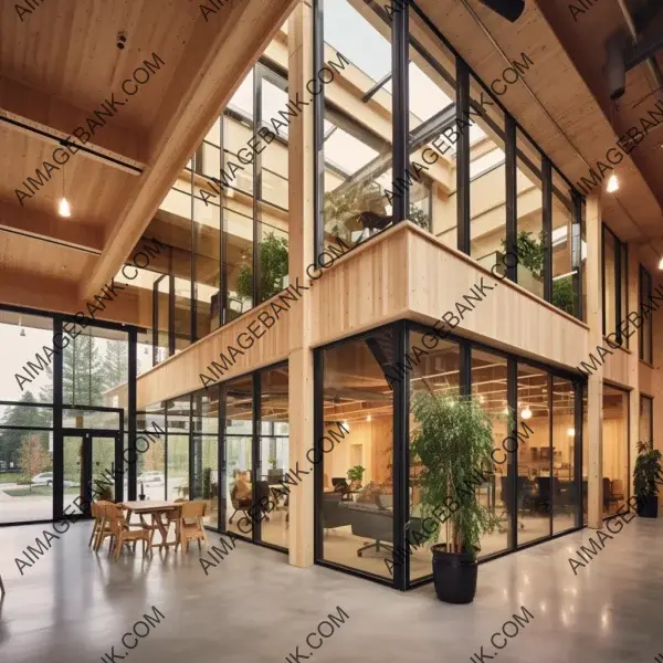 Innovative office design: Dowel laminated timber in an industrial setting