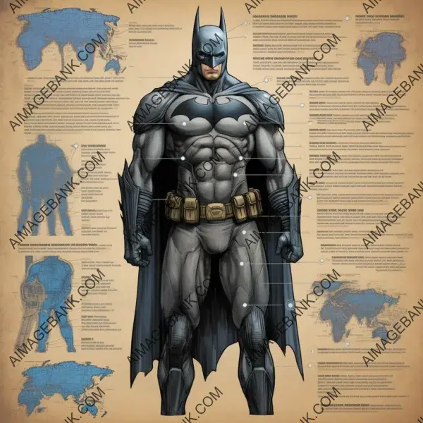 Sleek Batman Suit Infographic: Unveiling the Dark Knight&#8217;s Armor